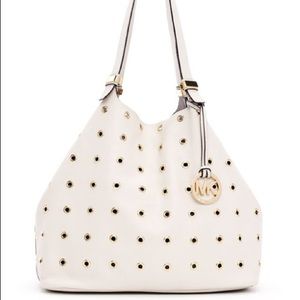 Michael Kors Colgate Grommet Pebbled Leather Tote